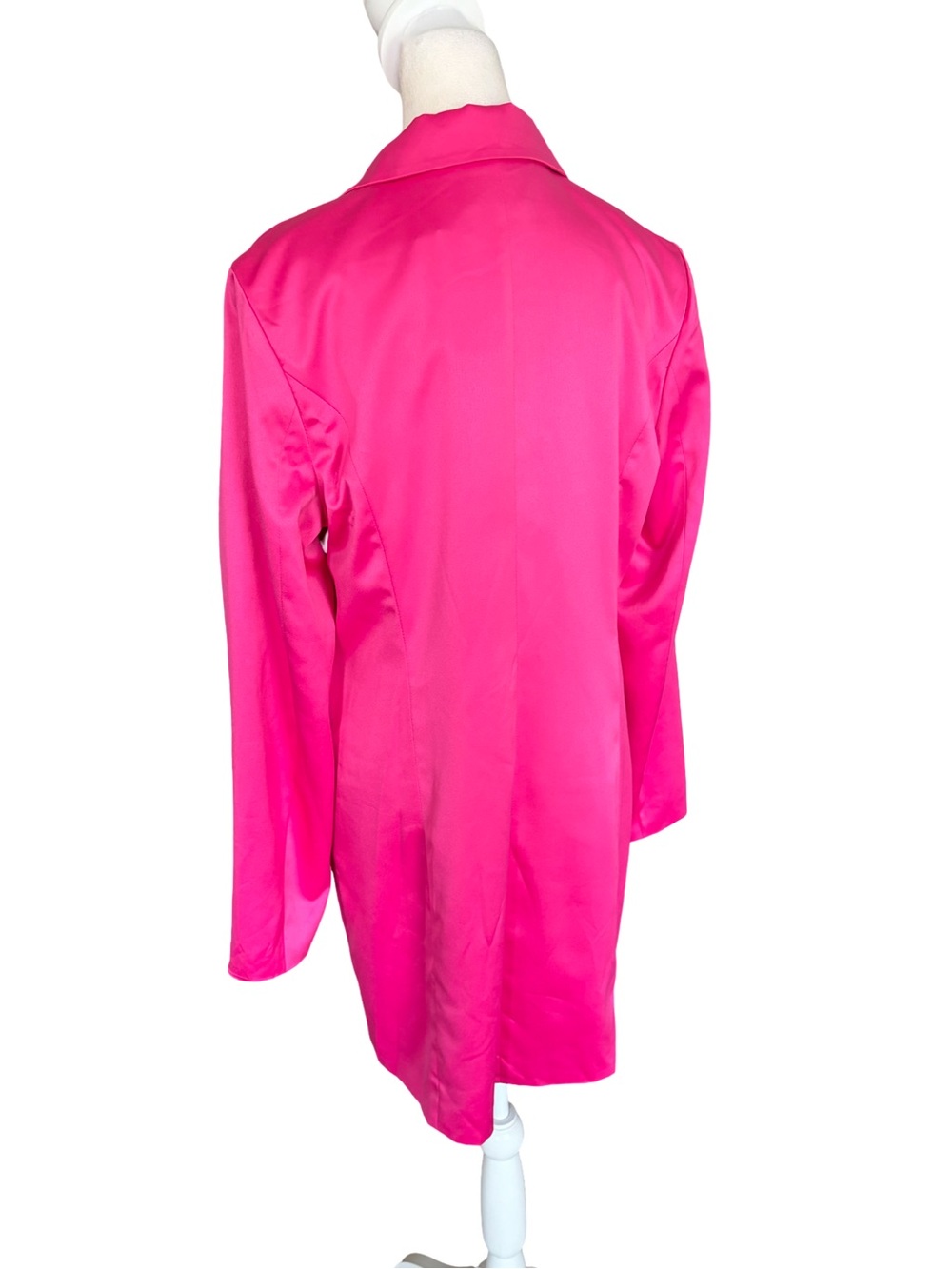 NWT Sugar Lips Leena Keep It Cool Oversized Blazer Dress Fuschia - Picture 9 of 15